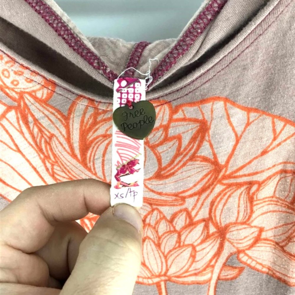 *3/$45* Free People Lotus Flower Hoodie - Picture 3 of 3
